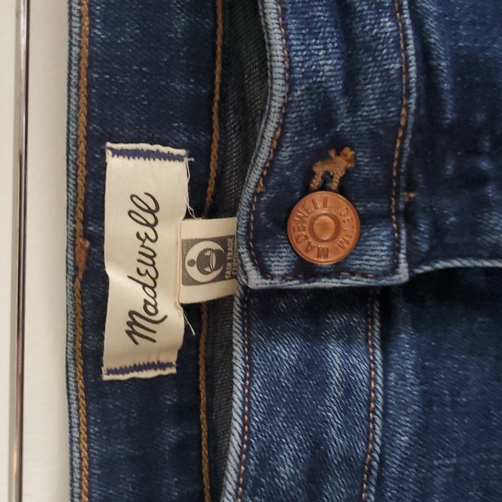 Madewell curvy high-rise skinny jeans 31 dark wash denim stretch women sexy hot - Picture 15 of 16